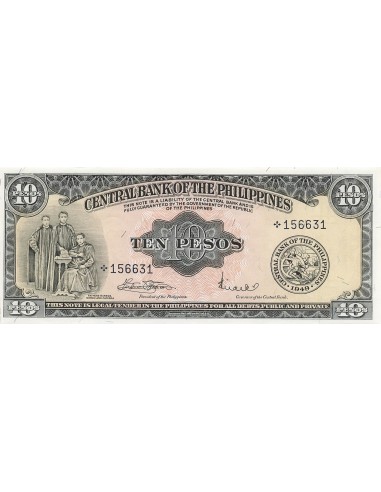 Philippines 10 pesos 1968