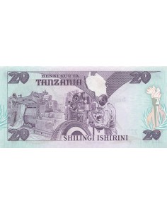 Tanzanie 20 shillings 1987 2