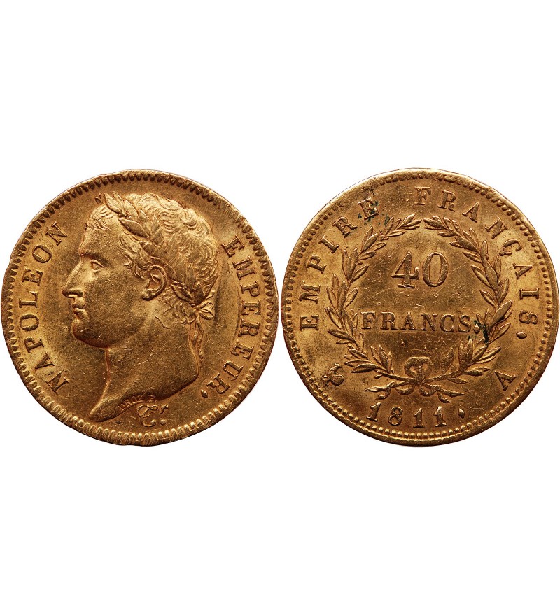NAPOLEON Ier﻿ - 40 FRANCS OR 1811 A PARIS