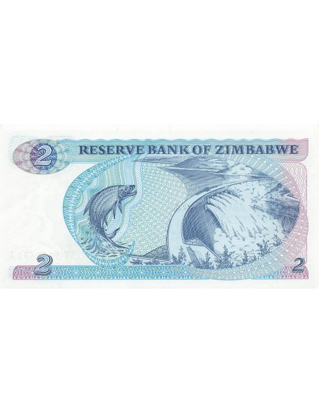 Zimbabwe 2 dollars 1983