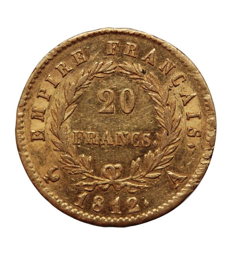 NAPOLEON Ier﻿ - 20 FRANCS OR 1812 A PARIS﻿