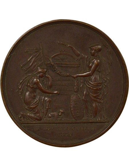 aux Victimes des Trois Glorieuses 1 jeton Bronze 1830