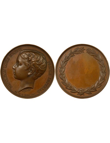 Louis-Napoléon Bonaparte 1 jeton Bronze 1863 A Paris