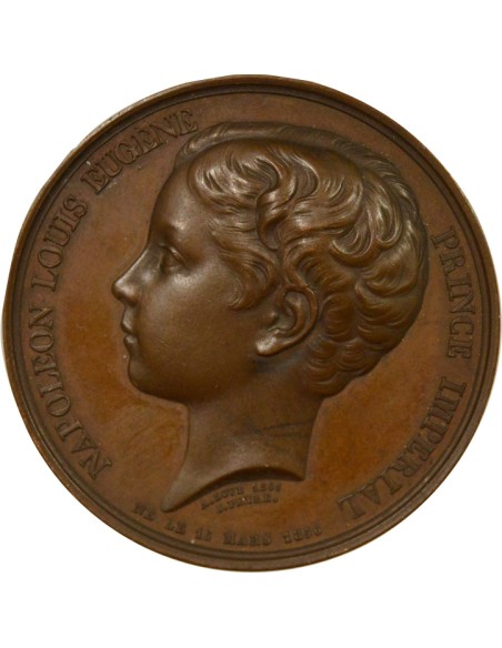 Louis-Napoléon Bonaparte 1 jeton Bronze 1863 A Paris