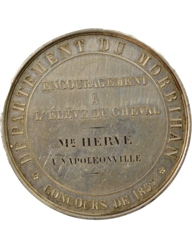 Napoléon III Concours Hippique 1 jeton Argent 1852 A Paris