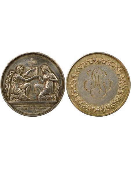 Mariage 1 jeton Argent 1853 A Paris