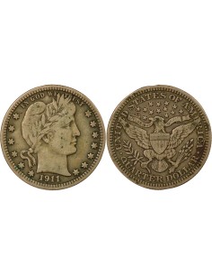 Etats Unis d'Amérique 1/4 Dollar Argent 1911 Philadelphie