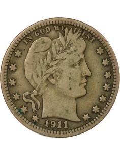 Etats Unis d'Amérique 1/4 Dollar Argent 1911 Philadelphie 2