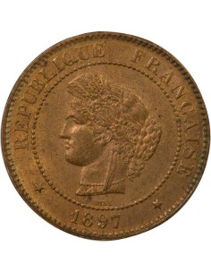 Cérès 5 centimes Bronze 1897 A - Paris 2