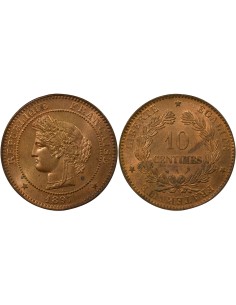 Cérès 10 centimes Bronze 1897 A - Paris