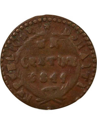 Haïti au Faisceau 1 centime Cuivre 1841