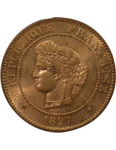 Cérès 5 centimes Bronze 1897 A - Paris 2