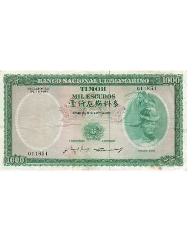 Timor 1000 escudos 1968