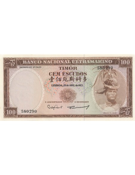 Timor 100 escudos 1963