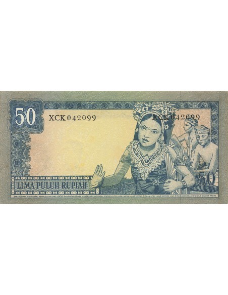 président 50 rupiah 1960