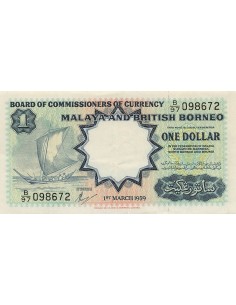 Malaya et Bornéo 1 dollar 1959