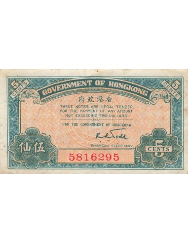 Hong-Kong 5 cents 1941