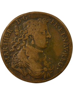 Marie-Thérèse 1 jeton Cuivre 1668 2