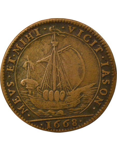 Marie-Thérèse 1 jeton Cuivre 1668