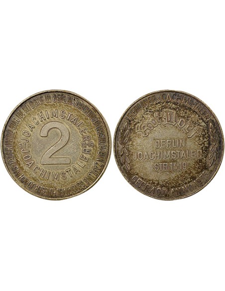 Allemagne Discothèque 1 jeton Acier plaq. nickel 1975