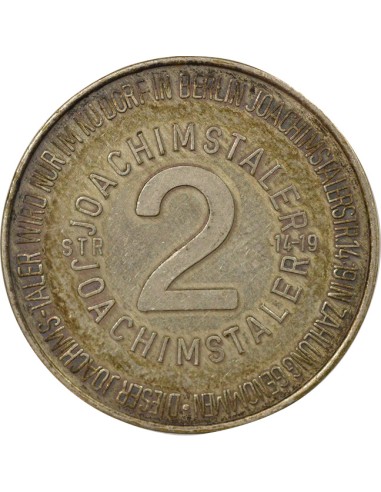 Allemagne Discothèque 1 jeton Acier plaq. nickel 1975