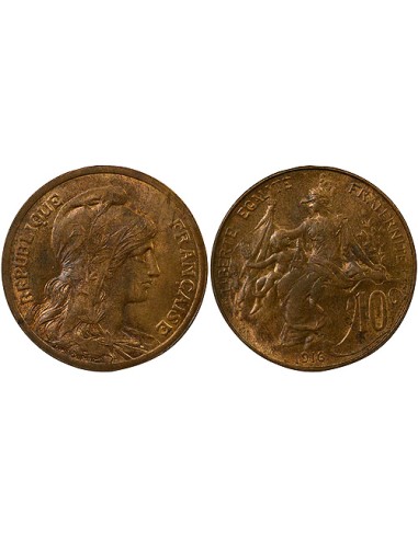 Dupuis 10 centimes Bronze 1916 AI Madrid
