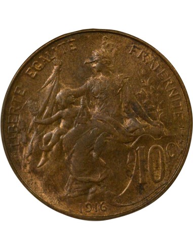 Dupuis 10 centimes Bronze 1916 AI Madrid