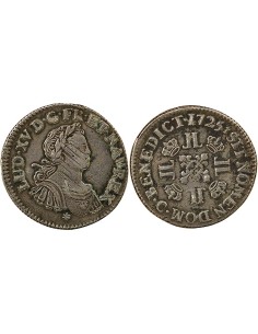 Louis XV aux Huit L 1/4 écu Argent 1725 C Caen