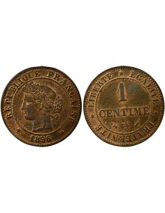 Cérès 1 centime Bronze 1896 A - Paris