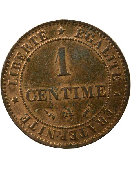 Cérès 1 centime Bronze 1896 A - Paris