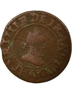 Henri III 1 denier Cuivre 1588 A - Paris 2