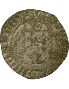 Louis XI A la Couronne 1 blanc Billon 1461-1483 C Saint-Lô 2