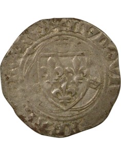 Louis XI A la Couronne 1 blanc Billon 1461-1483 A Paris 2
