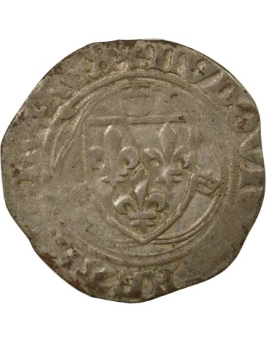 Louis XI A la Couronne 1 blanc Billon 1461-1483 A Paris