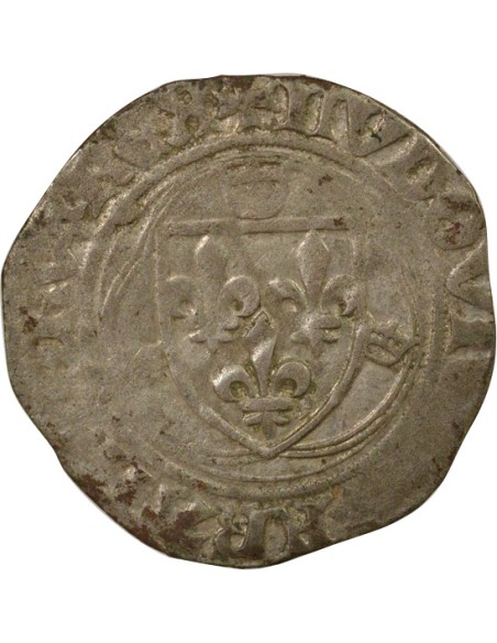 Louis XI A la Couronne 1 blanc Billon 1461-1483 A Paris