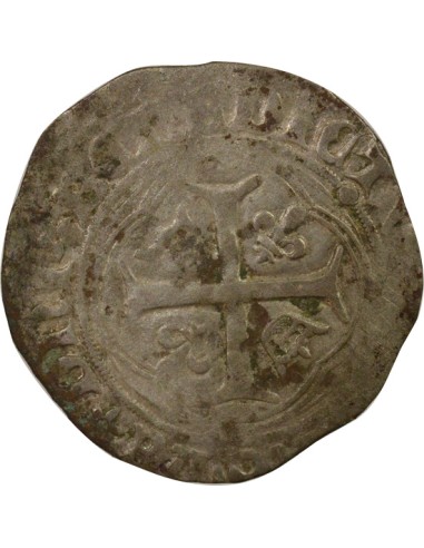 Louis XI A la Couronne 1 blanc Billon 1461-1483 A Paris