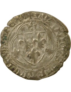 Louis XI 1 blanc Billon 1461-1483 D Lyon 2