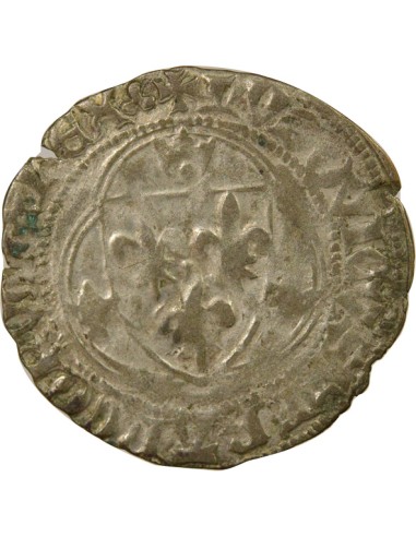 Louis XI 1 blanc Billon 1461-1483 D Lyon