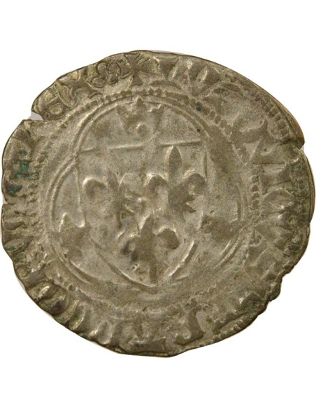 Louis XI 1 blanc Billon 1461-1483 D Lyon