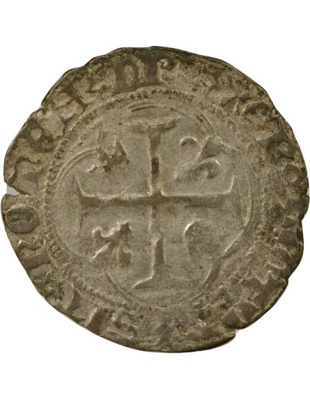 Louis XI 1 blanc Billon 1461-1483 D Lyon