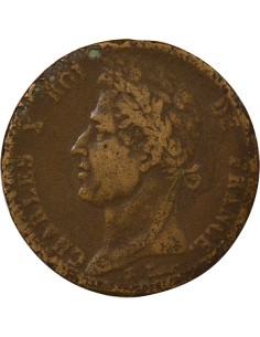 Colonies Françaises Charles X 10 centimes Bronze 1828 A - Paris 2