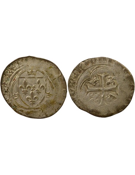 A la Couronne 1 blanc à la couronne Billon 1456-1507