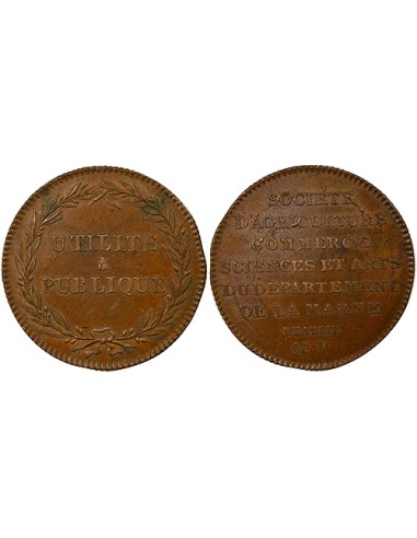 Utilité Publique 1 jeton Bronze XIXe Siècle A Paris