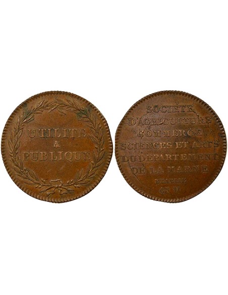 Utilité Publique 1 jeton Bronze XIXe Siècle A Paris