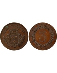 Société d'Horticulture d'Epernay 1 jeton Bronze XIX-XXe Siècle