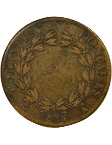 Colonies Françaises Charles X 5 centimes Bronze 1825 A - Paris