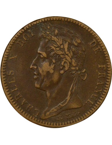 Colonies Françaises Charles X 10 centimes Bronze 1829 A - Paris