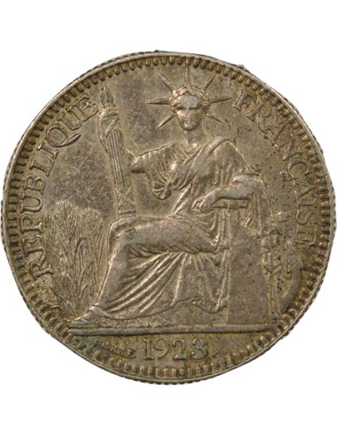 Indo-Chine Fr. 10 centimes Argent 1923 A - Paris