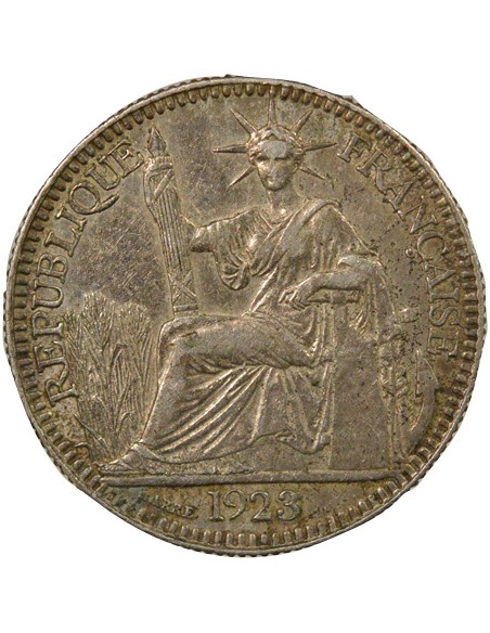 Indo-Chine Fr. 10 centimes Argent 1923 A - Paris