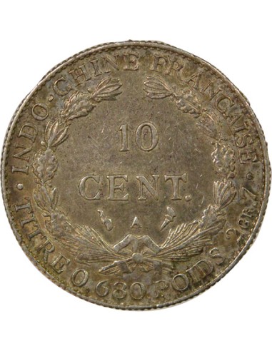 Indo-Chine Fr. 10 centimes Argent 1923 A - Paris